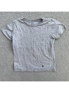 Polo Ralph Lauren Kids Gray T-Shirt Size Medium 100% Cotton